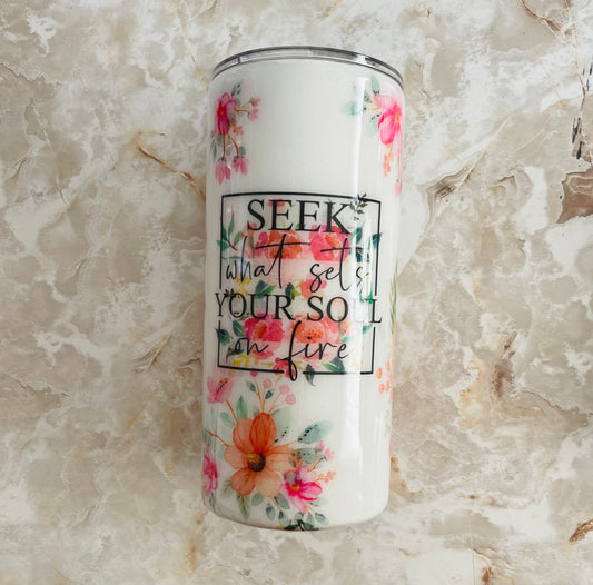 Seek with flowers RTS Tumblers