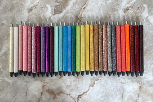 Custom glitter epoxy pens